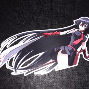 Akame ga Kill Glossy Sticker Anime Character Waterproof!