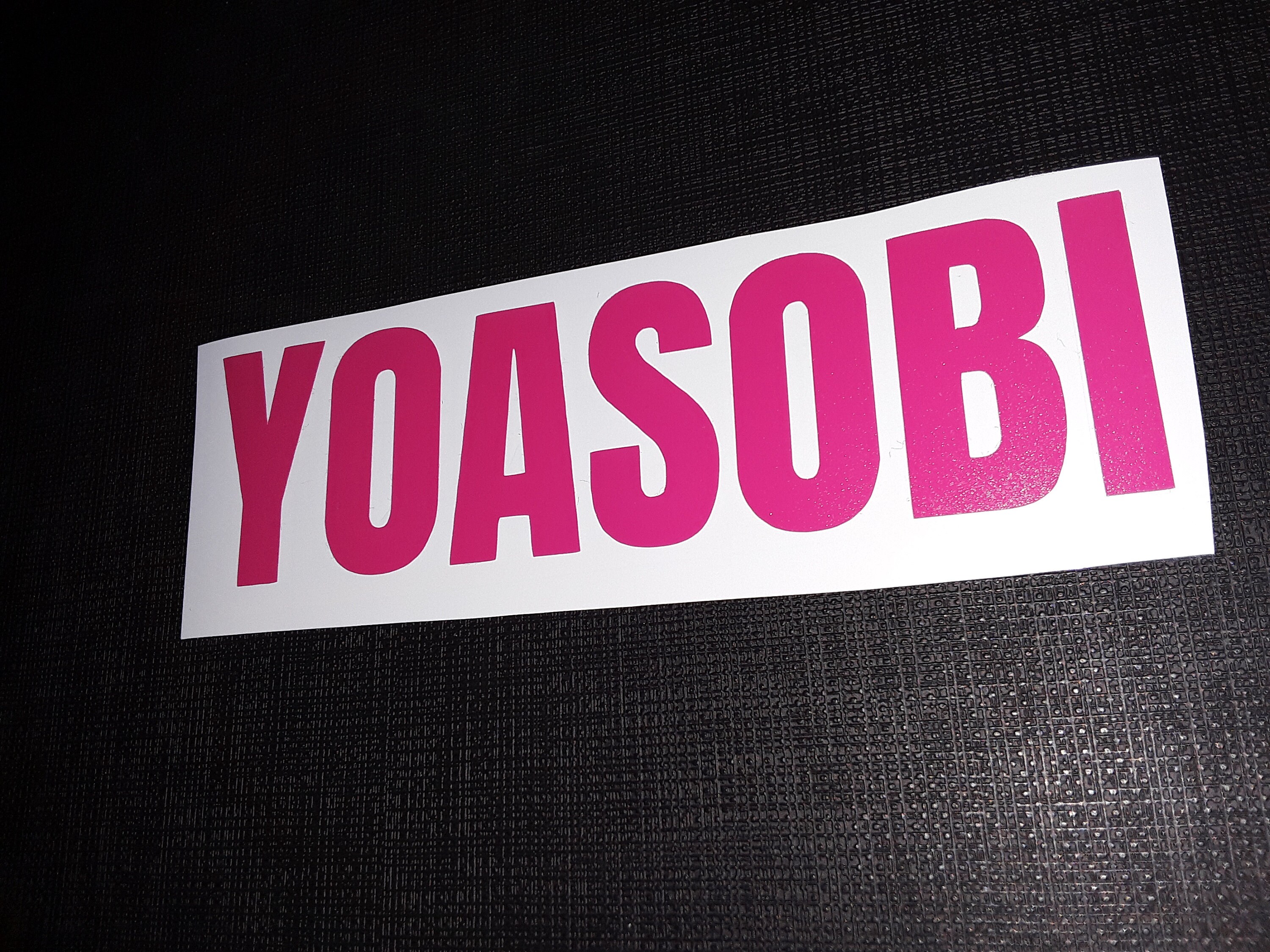 Yoasobi Logo Pink J-Pop Sticker Vinyl Decal Waterproof