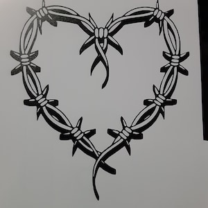 Karol G Barbed Wire Red Heart Sticker Vinyl Decal Car Windows Laptop Waterproof!
