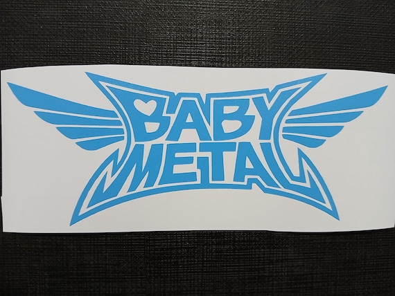 Babymetal Logo Holo Foil Silver Sticker Vinyl Decal Baby Metal