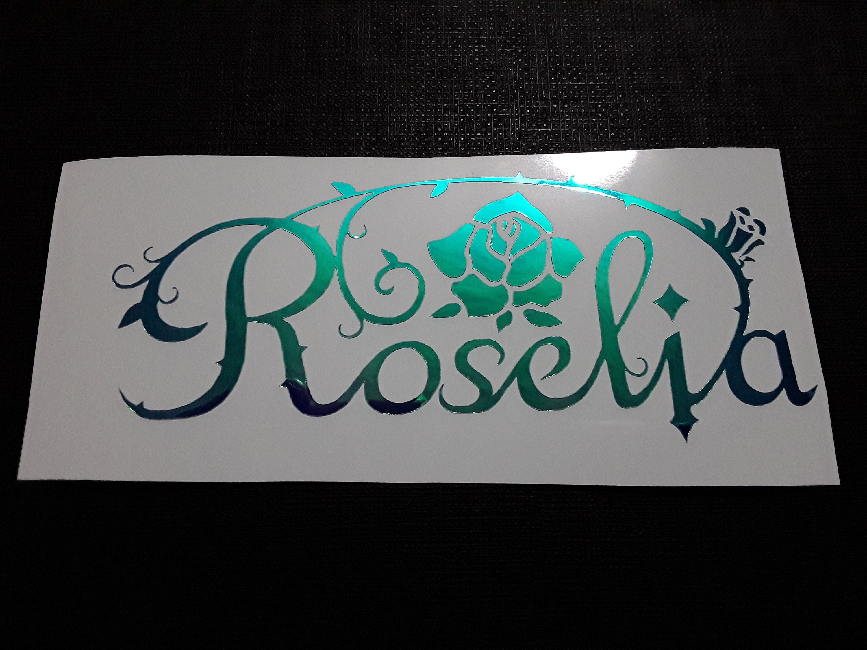 Roselia Bang Dream Holo Foil Holographic Blue Band J-rock Sticker