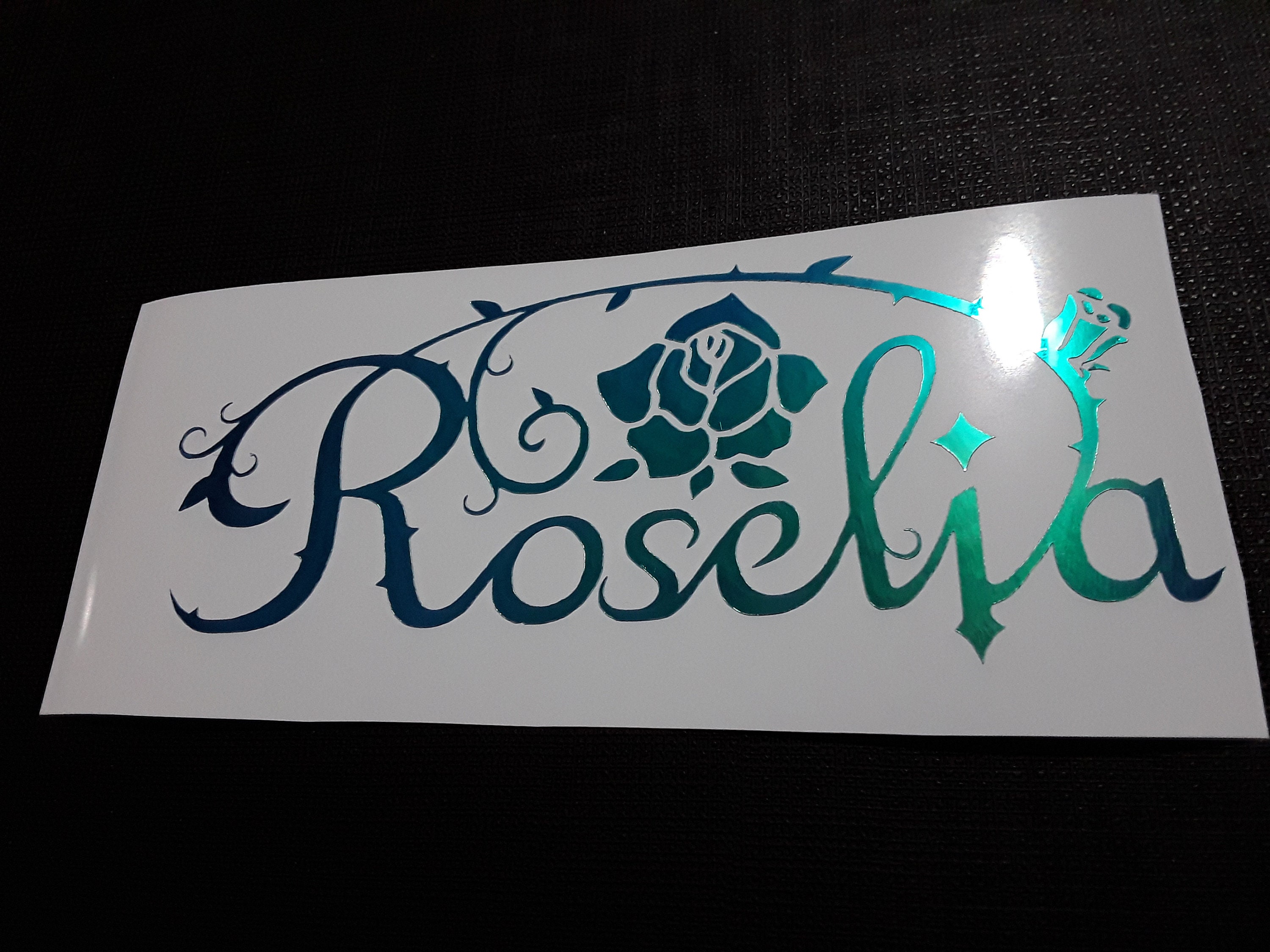 Roselia Bang Dream Holo Foil Holographic Blue Band J-rock Sticker