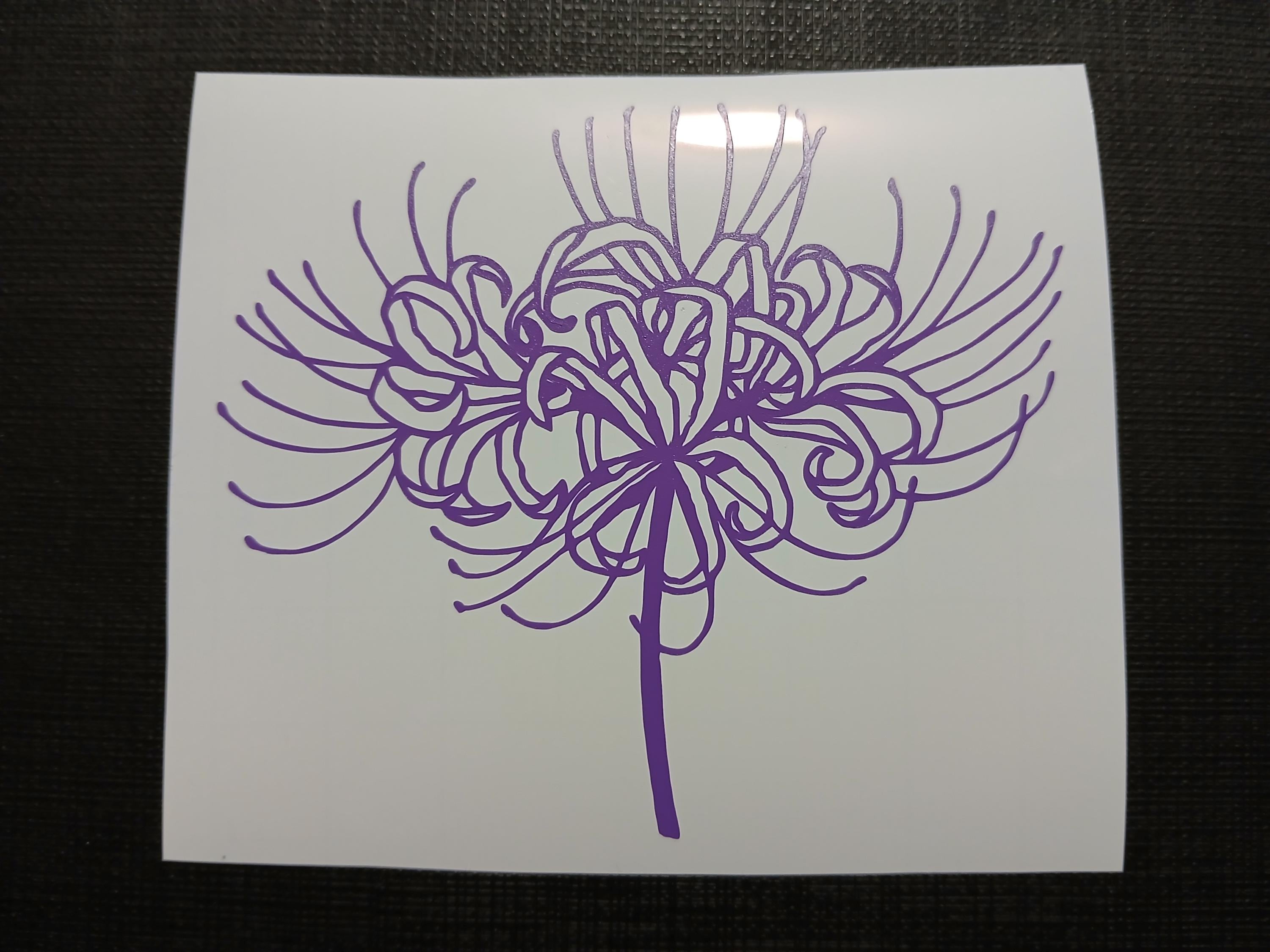 Japanese Spider Lily Anime Flower Holographic Red Sticker Vinyl Decal  Waterproof Tragedy Flower Many Colors Available! - Etsy
