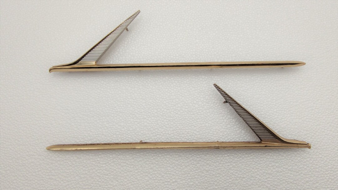 Emblems Falcon 1962 Sides Gold Ford Classic Genuine Parts Pair Etsy