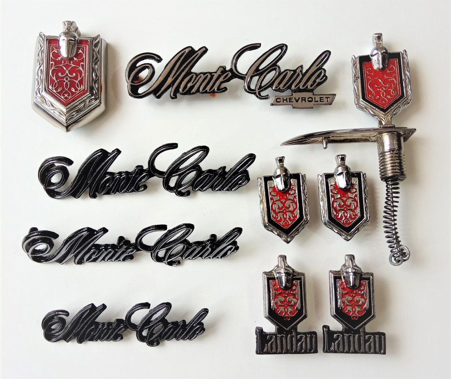 Montecarlo emblems landau set classic car monte carlo metal kit