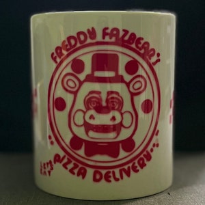 Caneca Esculpida Freddy Fazbear do Game Five Nights at Freddy's