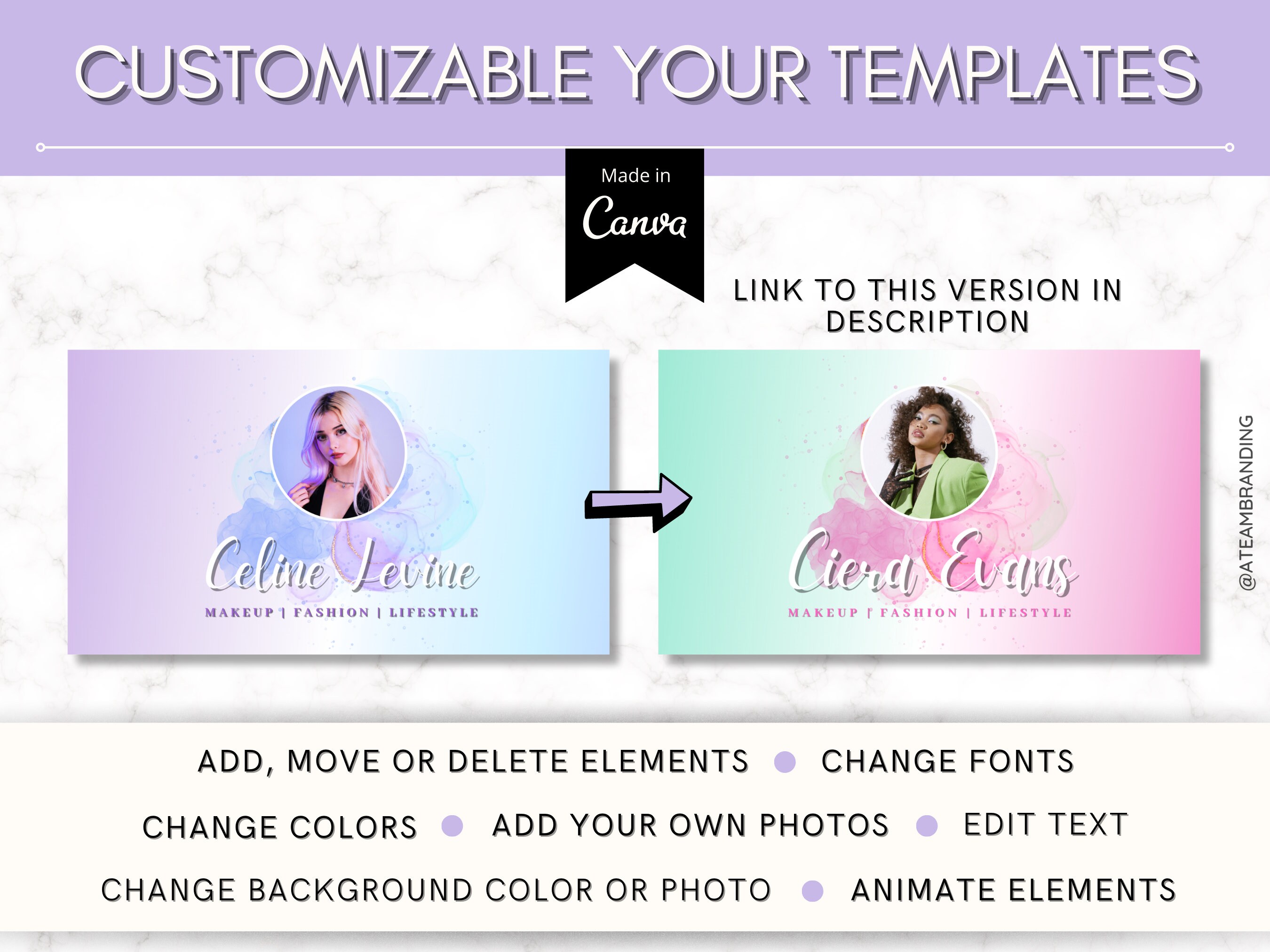 View of Youtube Channel Kit, Youtube Banner Colorful Templates, Intros, Outros ...