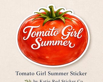 Tomato Girl Summer Sticker