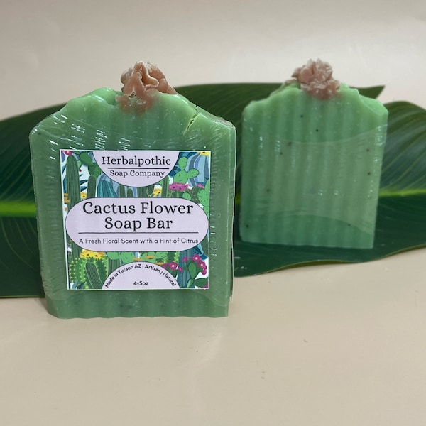 Cactus Flower Soap Bar 4-5 oz