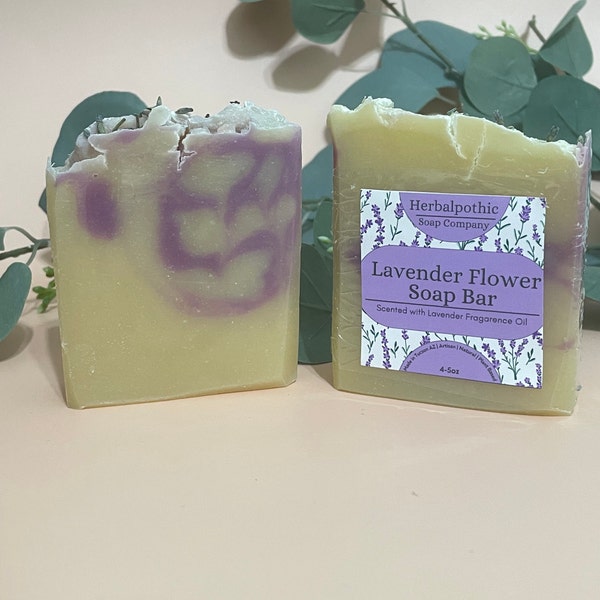 Lavender Flowers Soap Bar 5oz