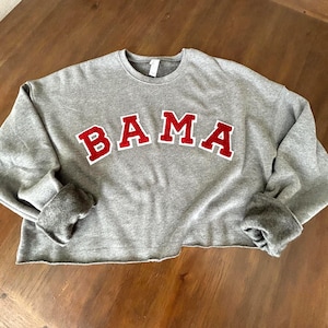 BAMA Chenille Patch Sweatshirt, University of Alabama Sweatshirt