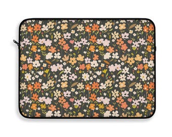 Retro Floral Laptop Sleeve - Stylish Protection