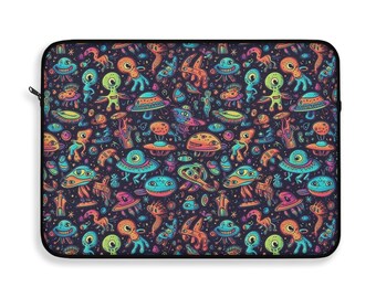 Psychedelic Alien Laptop Sleeve