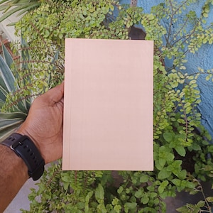 Diario estampado liso de color rosa elaborado con cartón Cuaderno de cartón duro de color crema para tomar notas
