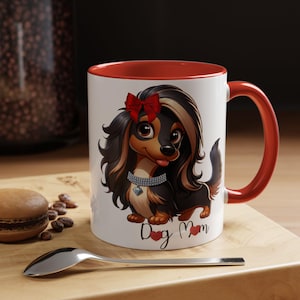 Cute Dog Mom Coffee Mug - Perfect Gift for Pet Lovers, Funny Mug for Dog Owners, Ideal for Dog Lovers' Birthdays, Unique Animal Mug