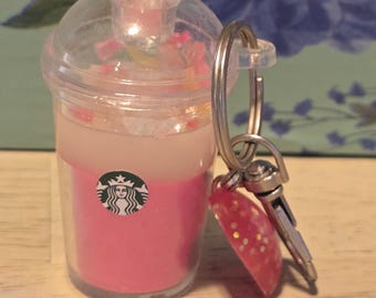 A cute Starbucks coffee  drinks inspired keychain clearance sale
