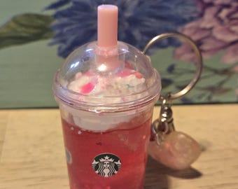 A cute Starbucks coffee  drinks inspired keychain clearance sale
