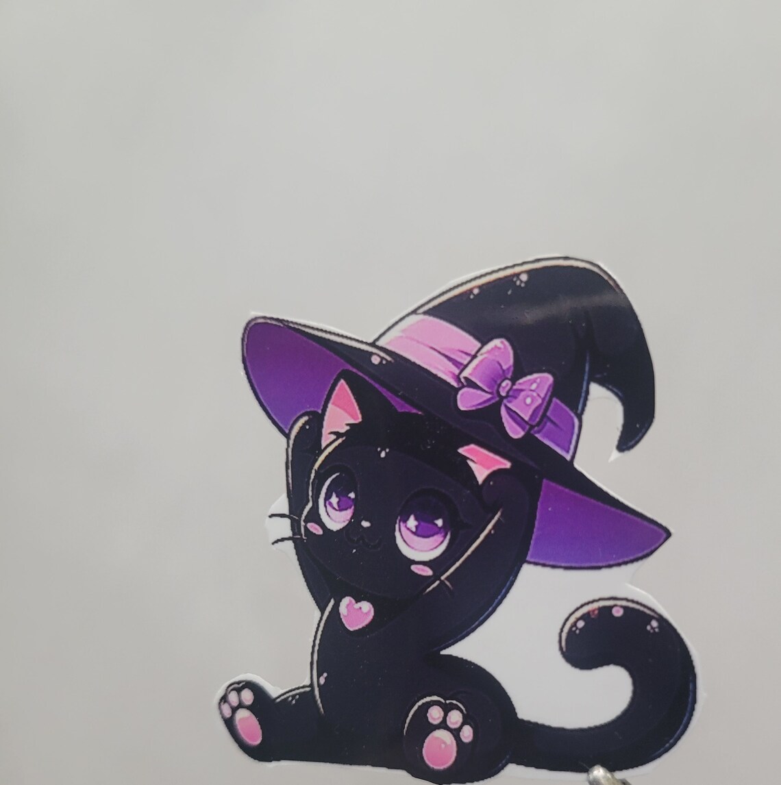 Kawaii Black Cat Witch Hat, Halloween Scrapbooking, Sticker Book, Water ...