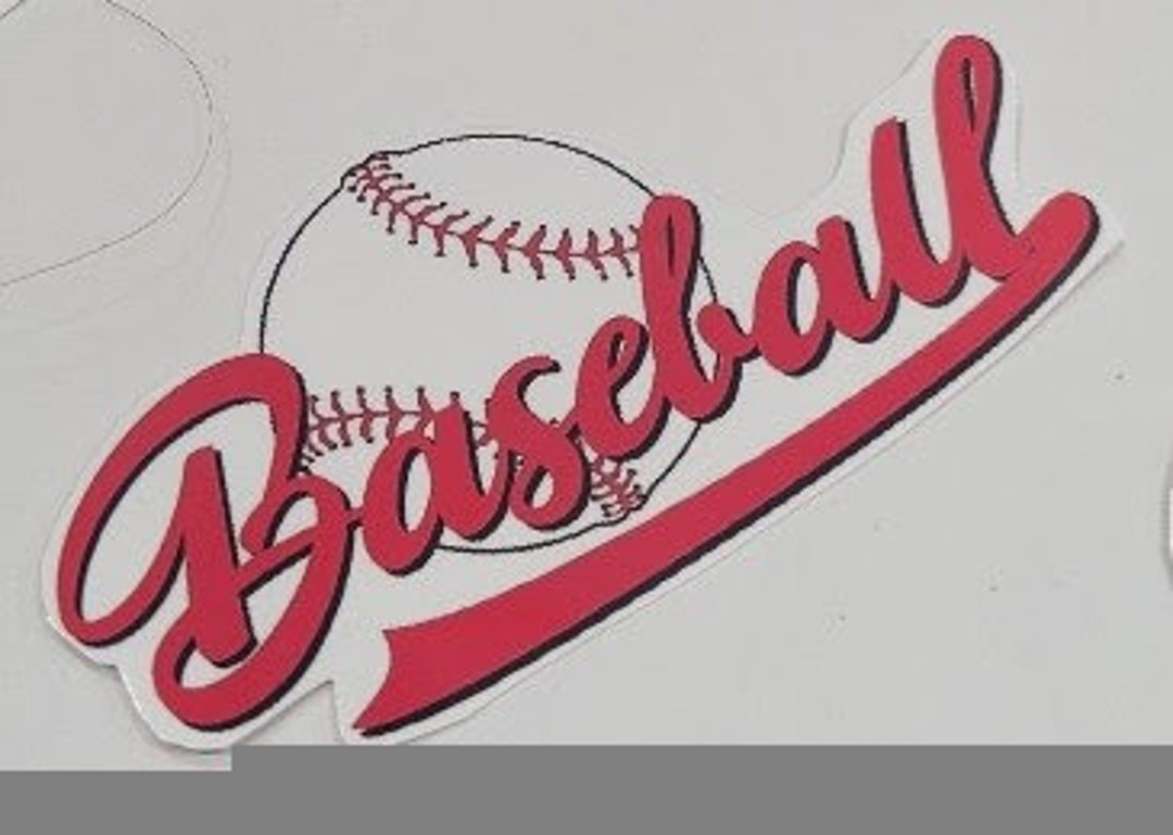 Baseball Clear Vinyl Sticker, Tumbler Decal - Etsy