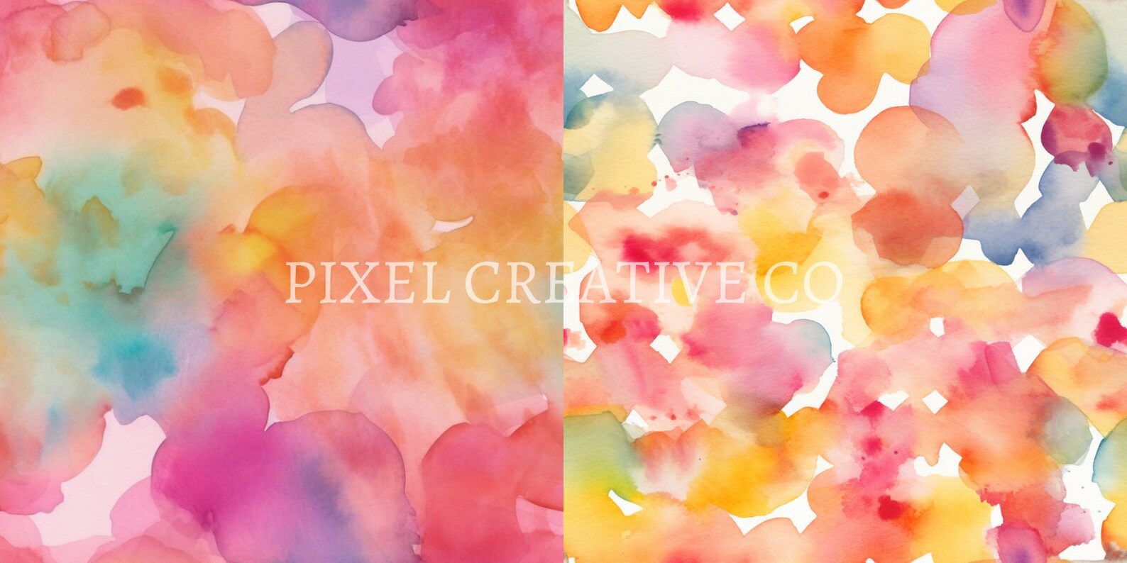 10 Seamless Digital Paper Pack Rainbow Watercolor III - Etsy