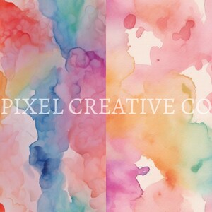 10 Seamless Digital Paper Pack Rainbow Watercolor III - Etsy
