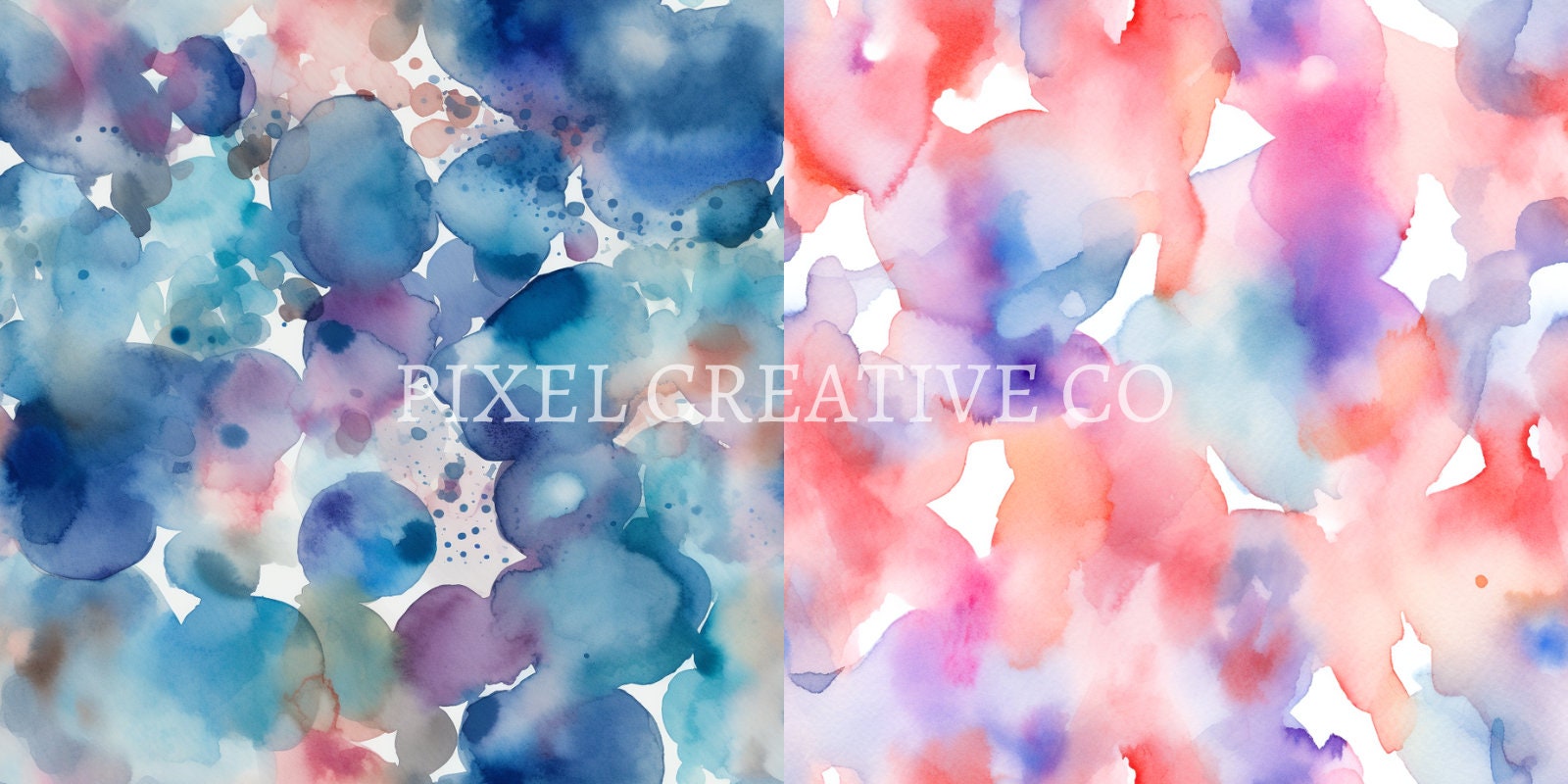 10 Seamless Digital Paper Pack Rainbow Watercolor III - Etsy
