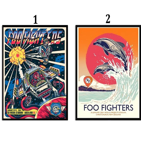 Foo fighters 2024 poster Etsy.de