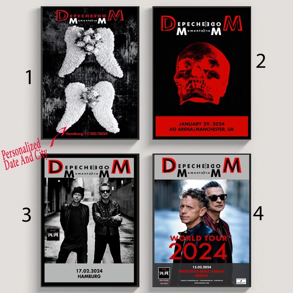 Custom Depeche Mode - Memento Mori Tour 2023, 2024 Poster