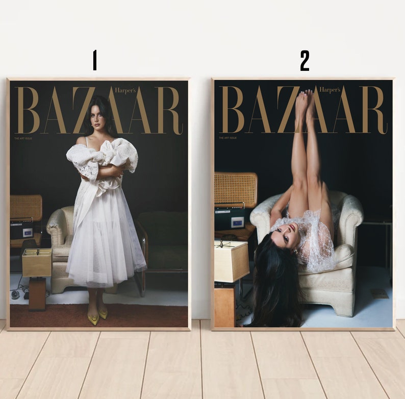 Custom Lana Del Rey Harpers Bazaar Magazine décembre 2023 janvier 2024