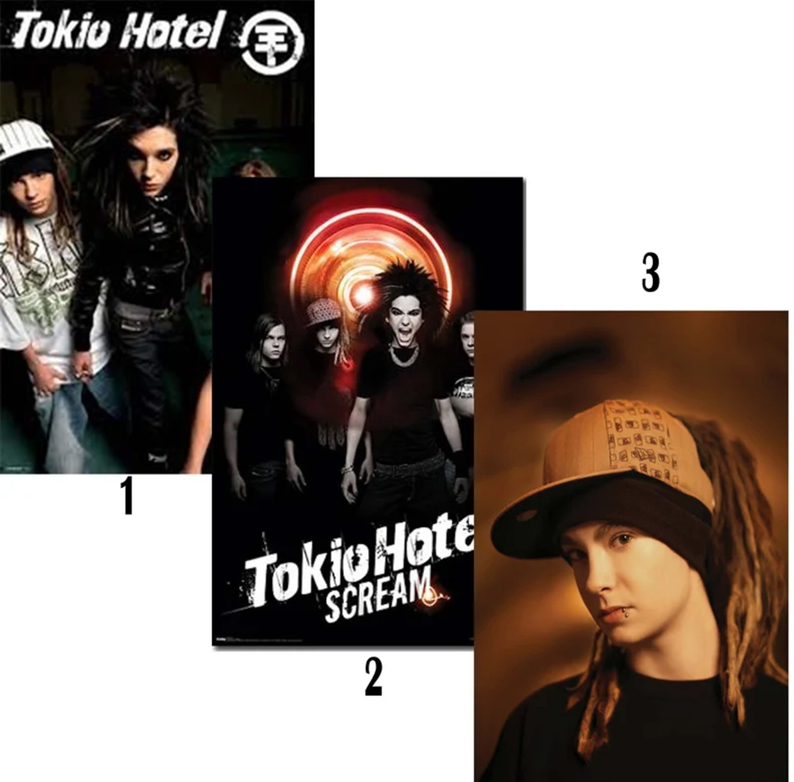 Music Tokio Hotel Band Germany - Tokio Hotel Album Scream Poster Poster  Decorative Painting Canvas Wall Posters and Art Picture Print Modern Family