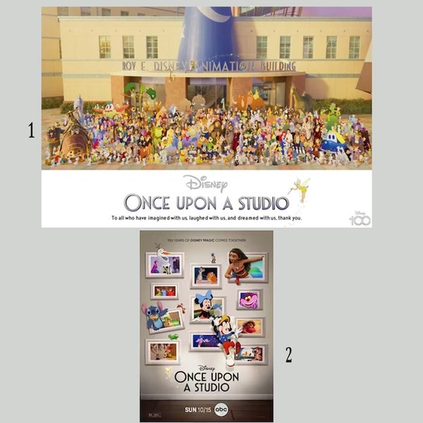 Custom Once Upon A Studio Group Photo Poster