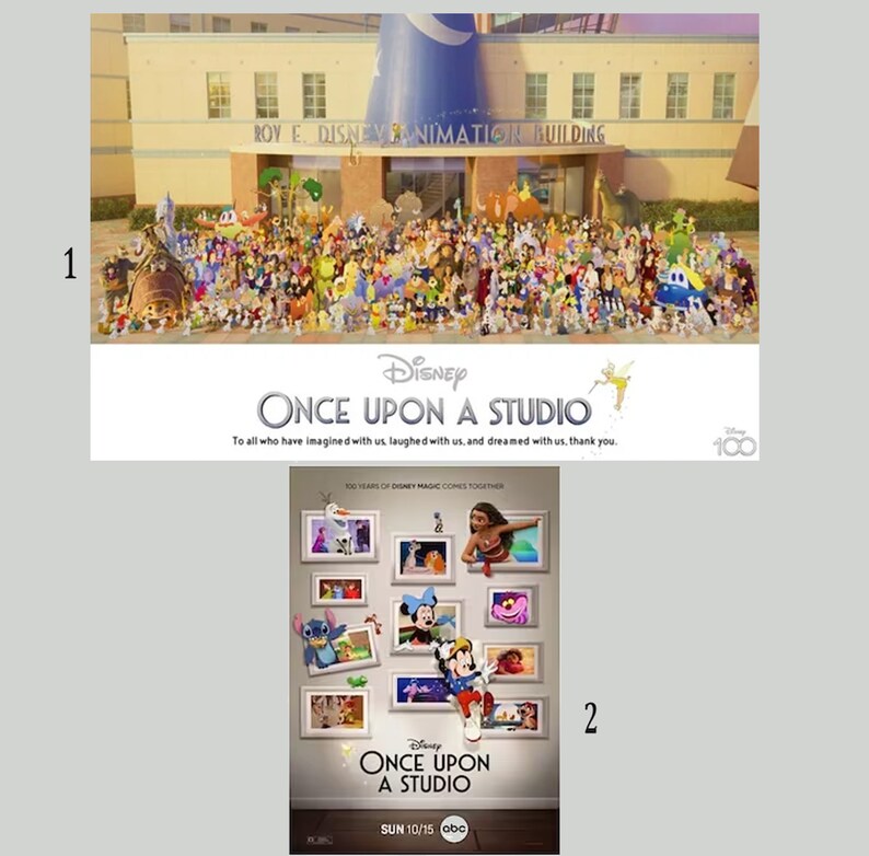 Custom Once Upon A Studio Group Photo Poster Etsy