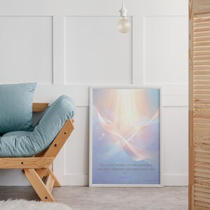 John 1:5 Christian Wall Art - Bible Verse Poster | Inspirational Scripture Digital Download