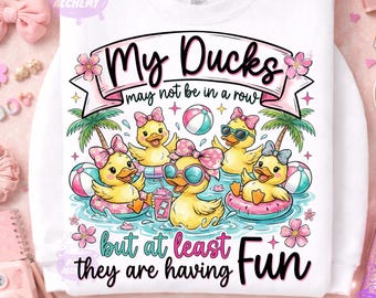 My Ducks Are Not In A Row PNG, Funny Mental Health, Chaos Coordinator, Sarcastic Duck Sublimation, ADHD Humor Digital File, Funny Animal PNG
