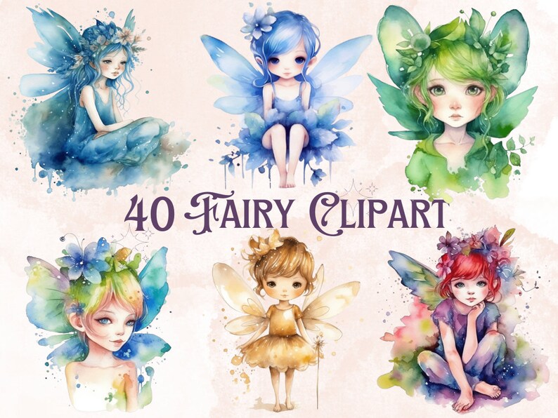 40 Fairy Clipart Fairy Tale Clipart Fairy Png Fantasy Clipart - Etsy