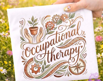 Occupational Therapy PNG, Putting The Fun In Functional, OT Month Shirt, Pediatric OT Retro Design, Digital File