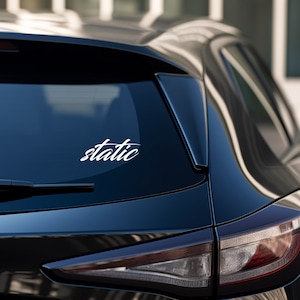 STATIC Die Cut Decal