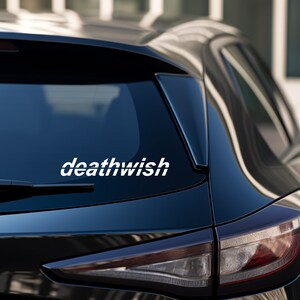 DEATHWISH Die Cut Decal