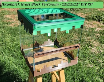 Grass Block Terrarium (12" Cube) - DIY Kit