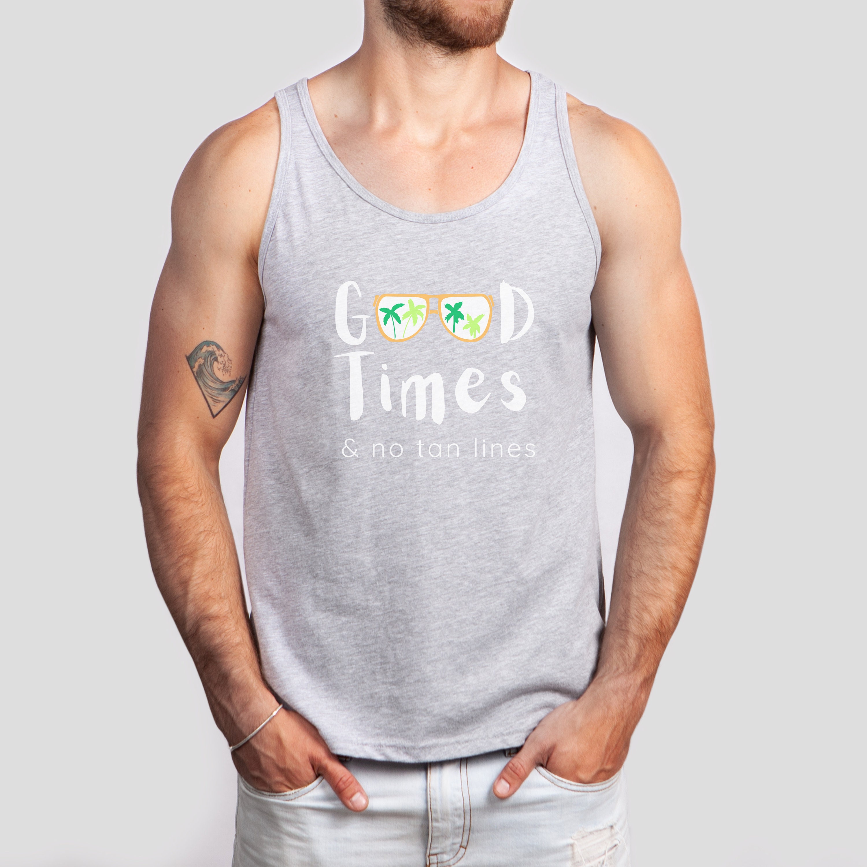 Good Times & No Tan Lines Men&rsquo;s Tank Cheeky Tank - Etsy