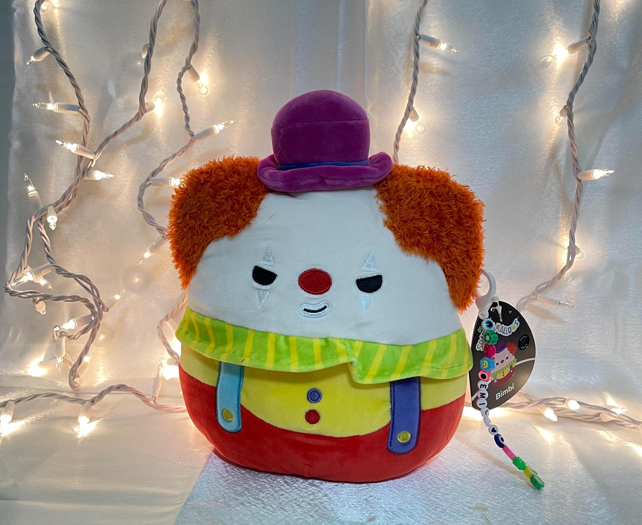 Squishmallows 8-inch Bimbi the Clown & 8" X. Axis the Pastel Clown W ...