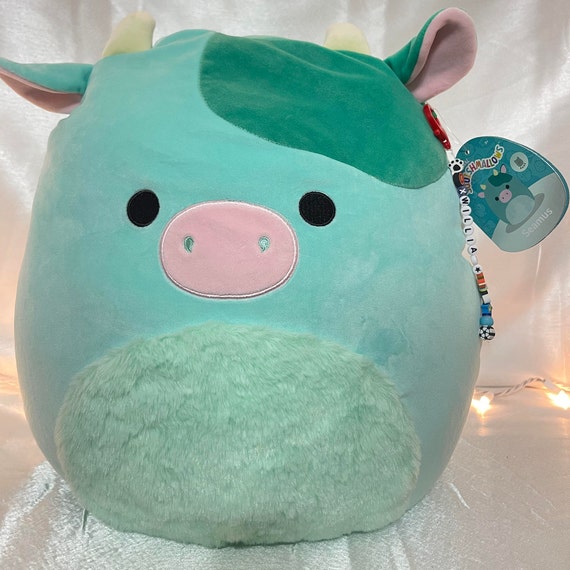 Squishmallow 14 Seamus Green Cow W/ Fuzzy Belly W/custom Hand-made Beaded  ''personalized Name'' Clip-on Charm Collectible -  Canada