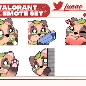 Tanuki Emote(5)  / Twitch / Discord / YouTube Emote Pack #1