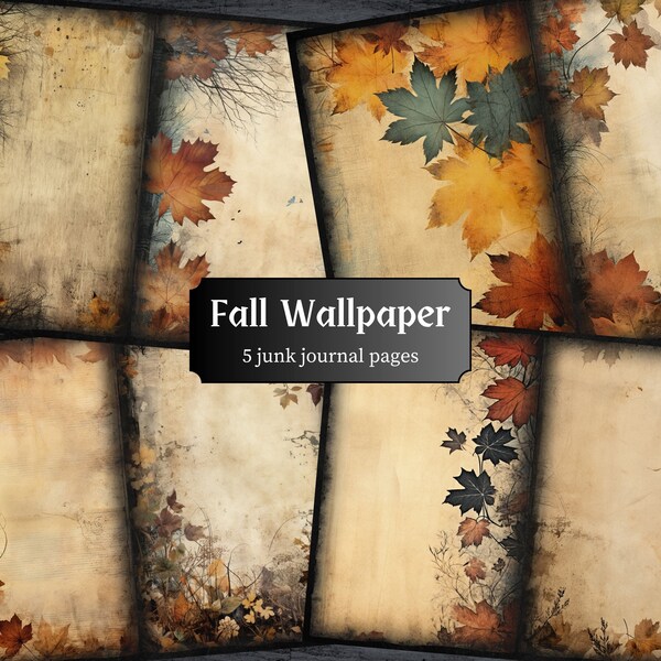 Fall Scrapbook Paper - Etsy