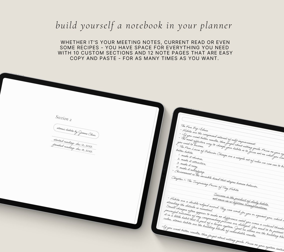 Mid Year Planner Minimalist 2023 2024 Digital Planner Dated - Etsy