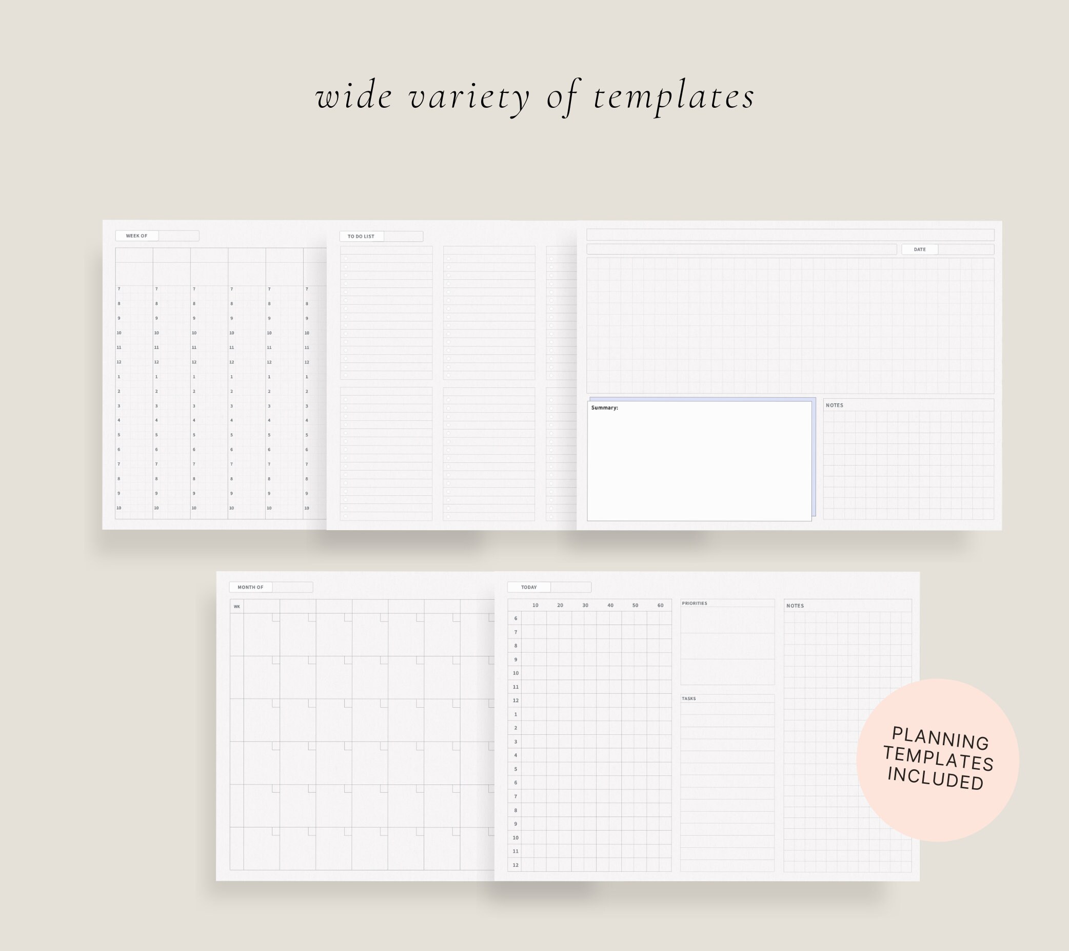 Noteability Notebook Digital Notebook With Tab Digital Notebook Minimalist Pastel Landscape ...