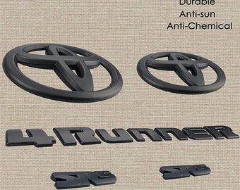 Black Decal Fit For 2014-2024 4RUNNE SR5 Model Blackout Emblems Overlay Kit
