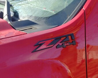 Chrome Red Z71 Off-Road Front Grille Badge Emblem – Metal, Screw-On Universal Fit