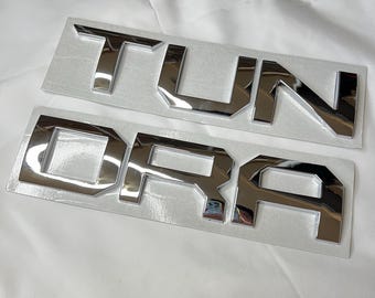 Tailgates & Liftgates For Ford Mustang Chrome 3D Raised Tailgate Letters For Toyota Tundra (2014-2020) - Self-Adhesive Rear Emblem Inserts F150 Accessories - Foto 8
