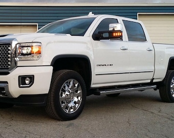 Chrome Denali HD Emblem Letters For GMC Sierra Yukon Door Tailgate Badge Decal